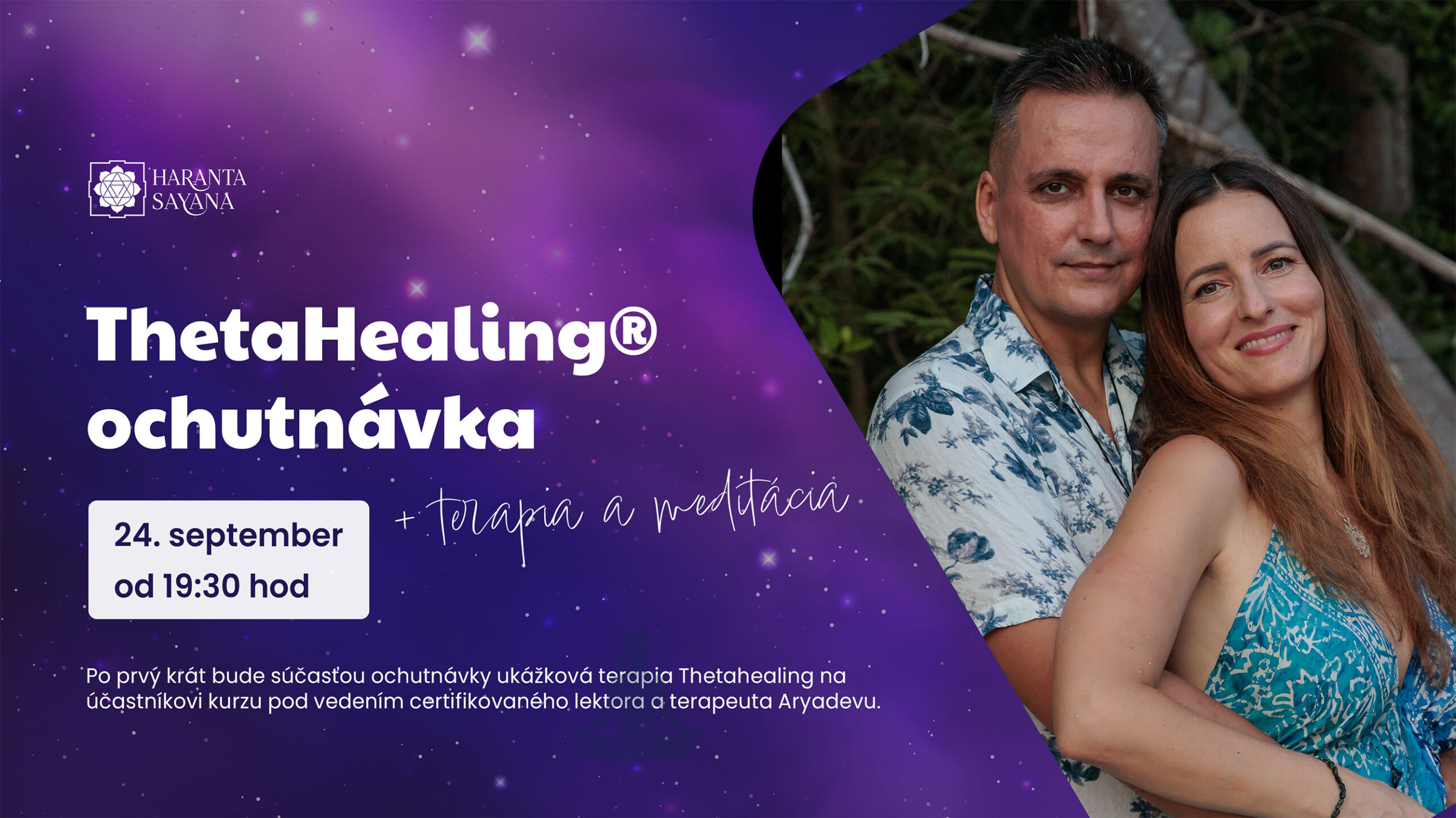 ThetaHealing ochutnávka – online meditácia a ukážková terapia, 24. septembra 2026